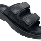 Sandalia Para Caballero Velcro Furor Negra 24098