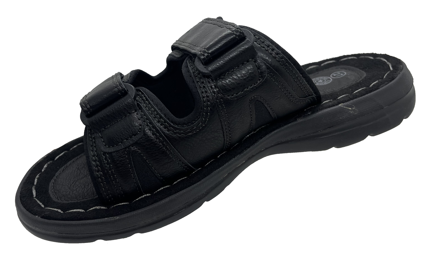 Sandalia Para Caballero Velcro Furor Negra 24098