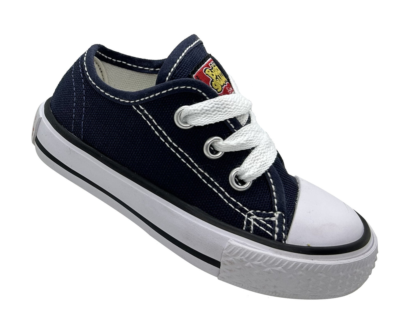 Tenis Choclo Lona Azul Marino Agujeta Niño y Niña Unisex Bubble Gummers Harry