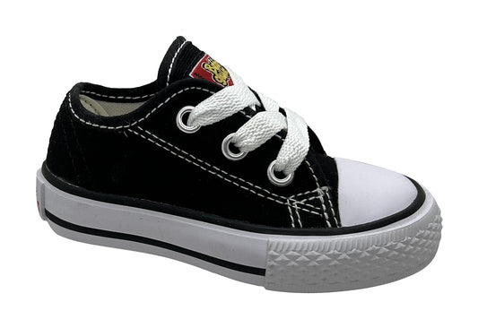 Tenis Choclo Lona Negro Agujeta Niño y Niña Unisex Bubble Gummers Harry