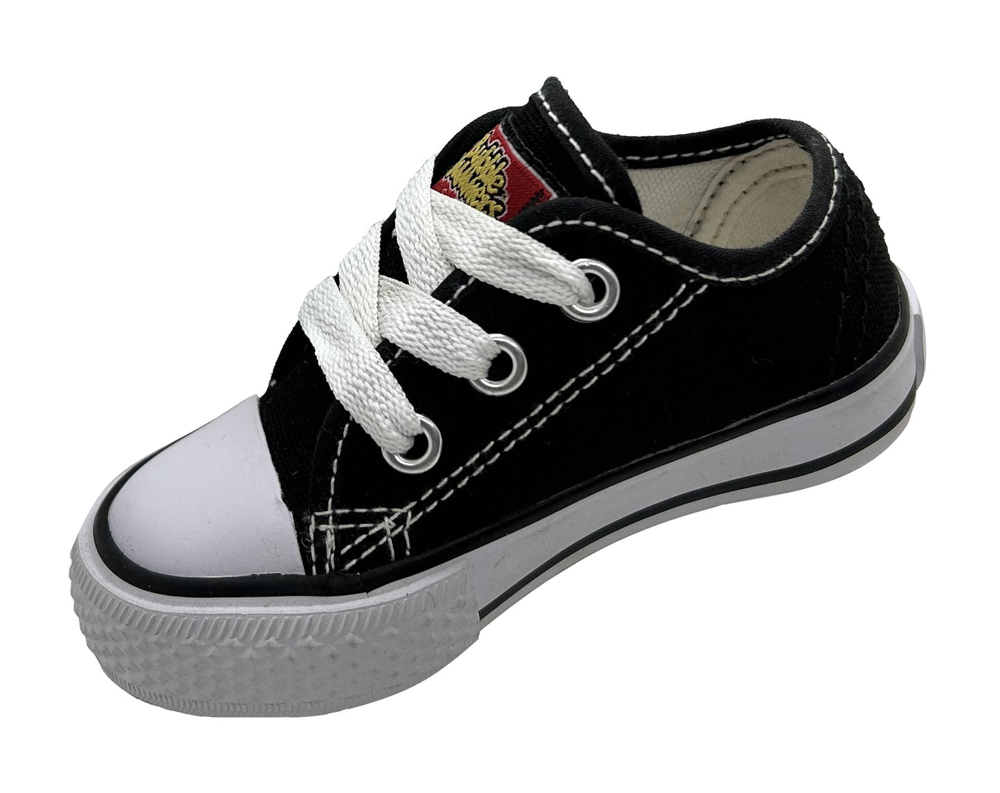 Tenis Choclo Lona Negro Agujeta Niño y Niña Unisex Bubble Gummers Harry