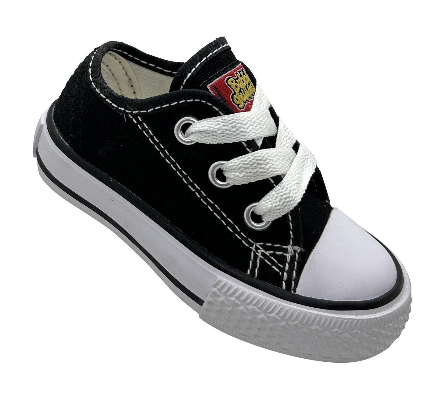 Tenis Choclo Lona Negro Agujeta Niño y Niña Unisex Bubble Gummers Harry